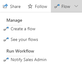 Run Workflow now appears under the Flow menu